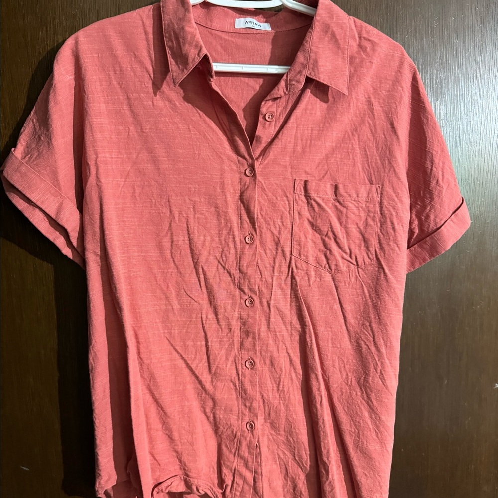 Men's Coral Short Sleeve Shirt